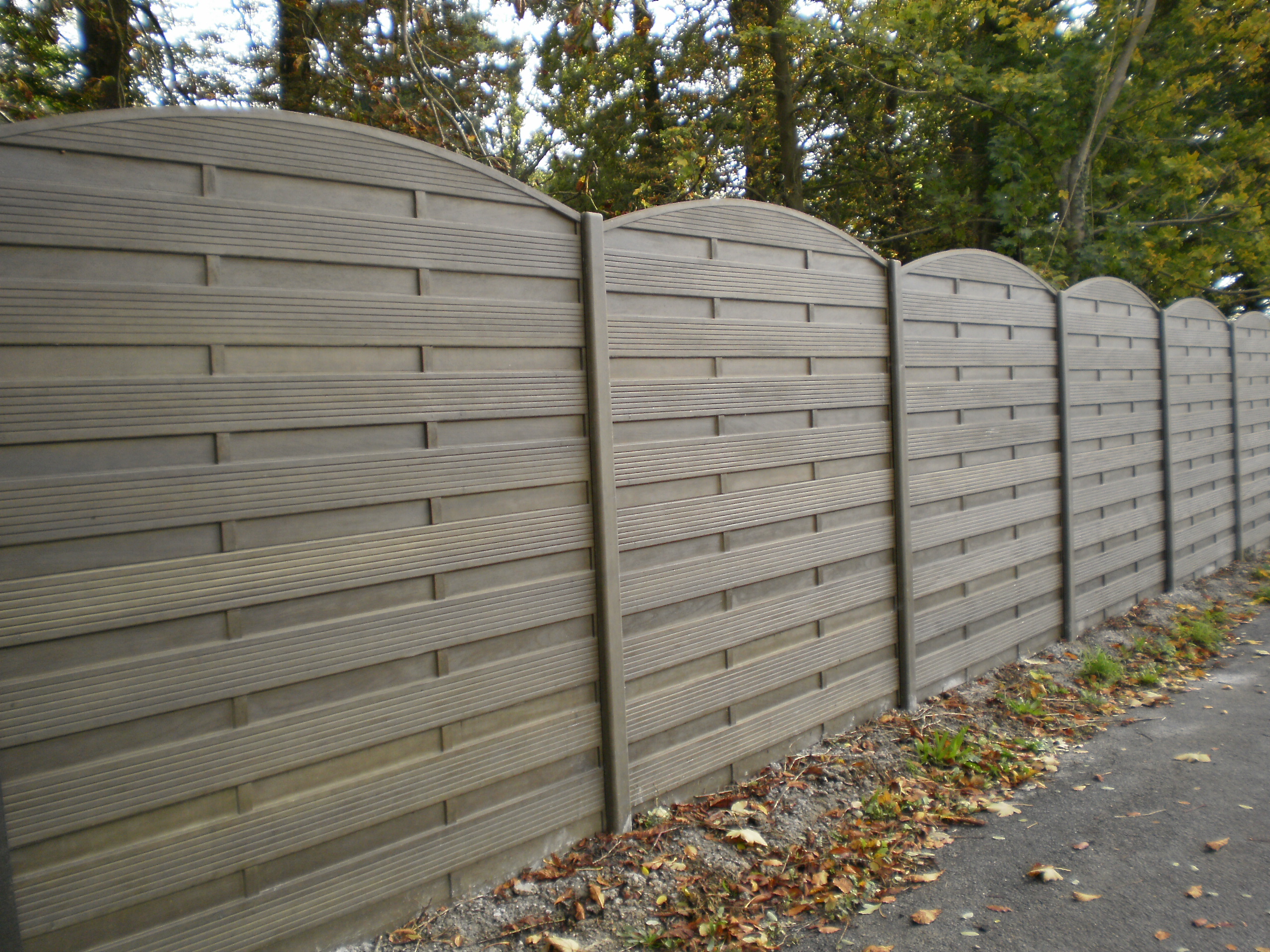 Betonzaun in Holzoptik Betonzaun Dortmund / Ruhrgebiet