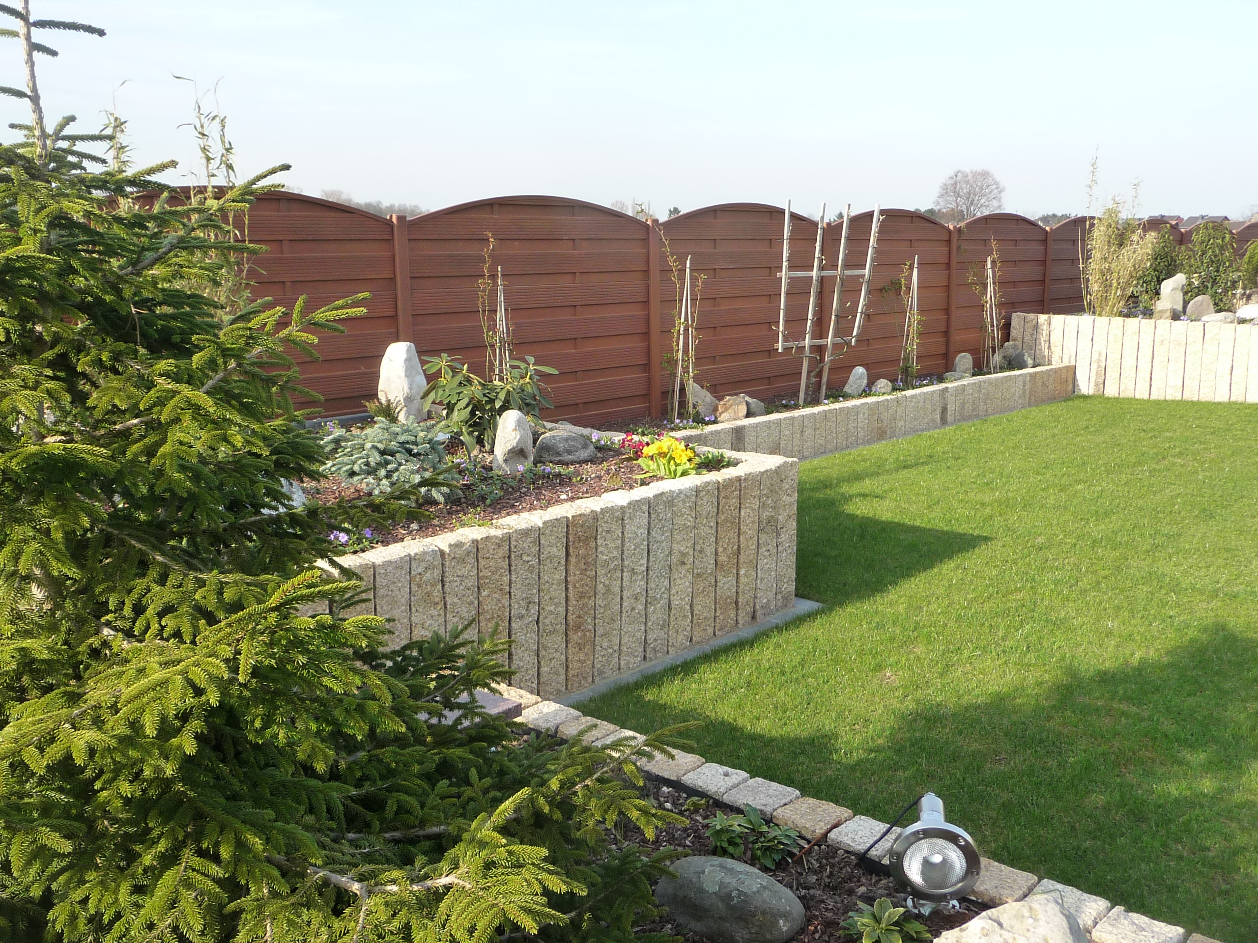 Betonzaun in Holzoptik Betonzaun Dortmund / Ruhrgebiet