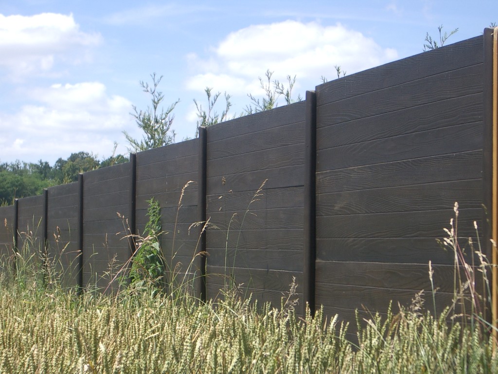 Betonzaun in Holzoptik Betonzaun Dortmund / Ruhrgebiet