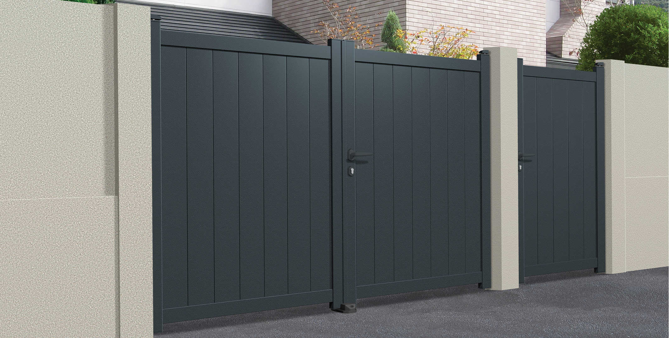 Texas Gartentür - Betonzaun Dortmund / Ruhrgebiet Morganland