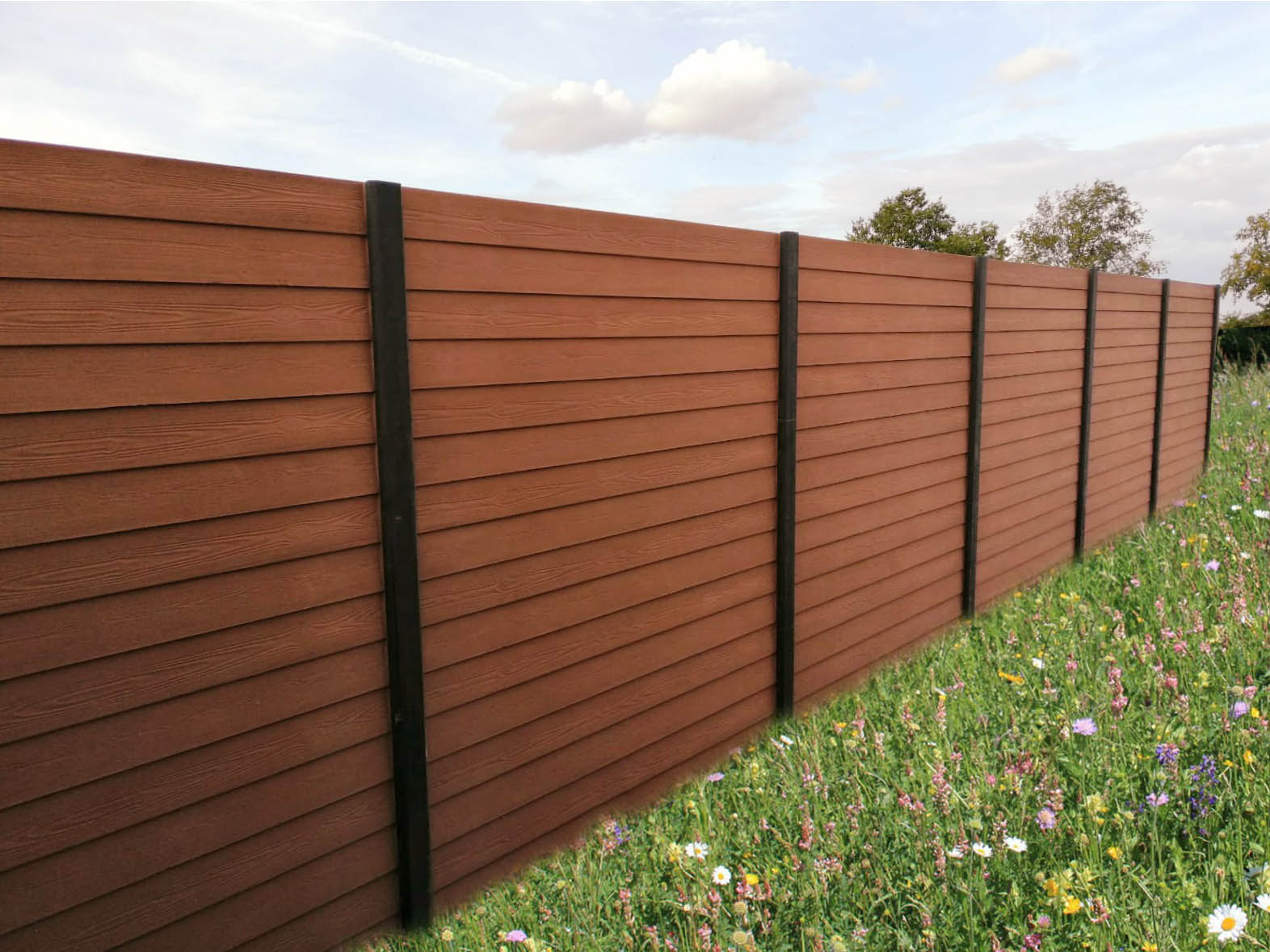 Betonzaun Deluxe Motiv Holz Nordic 5 Betonzaun Dortmund / Ruhrgebiet
