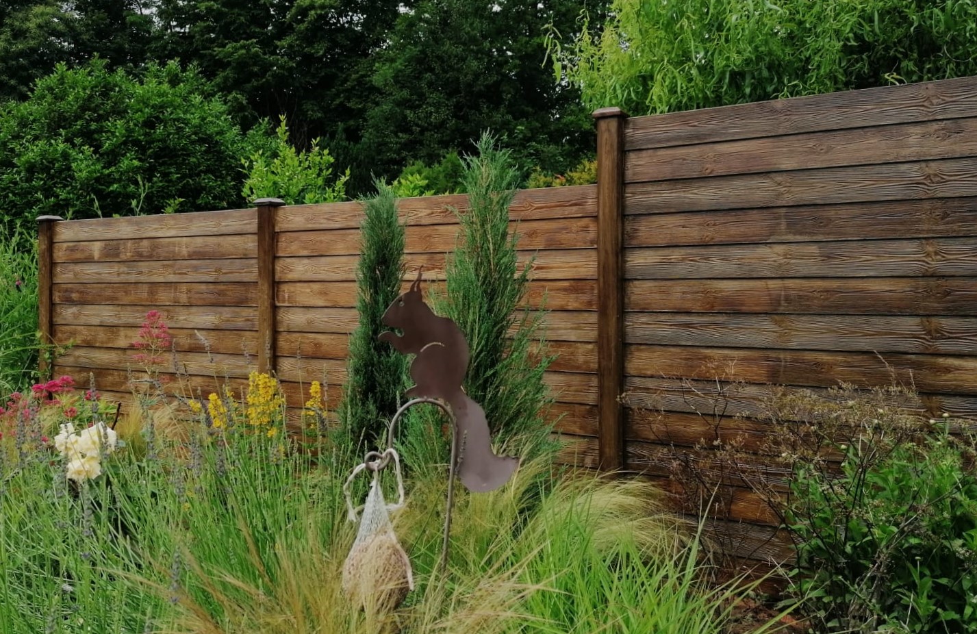 Betonzaun Deluxe Motiv Holz Nordic 9 Betonzaun Dortmund / Ruhrgebiet